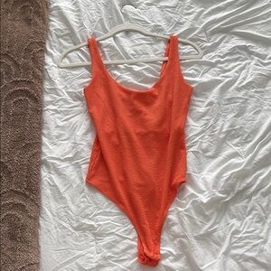 H&M Orange Bodysuit with Spaghetti Straps